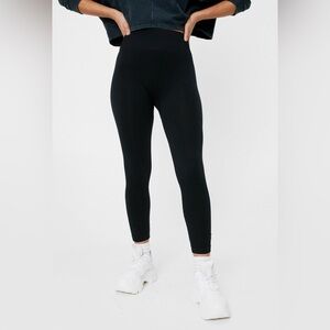 Nasty Gal Ribbed‎ Seamless Black Leggings Size Small